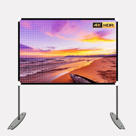 Vizuals 4k Projector Screen 100Inches - Portable Outdoor Projector Screen