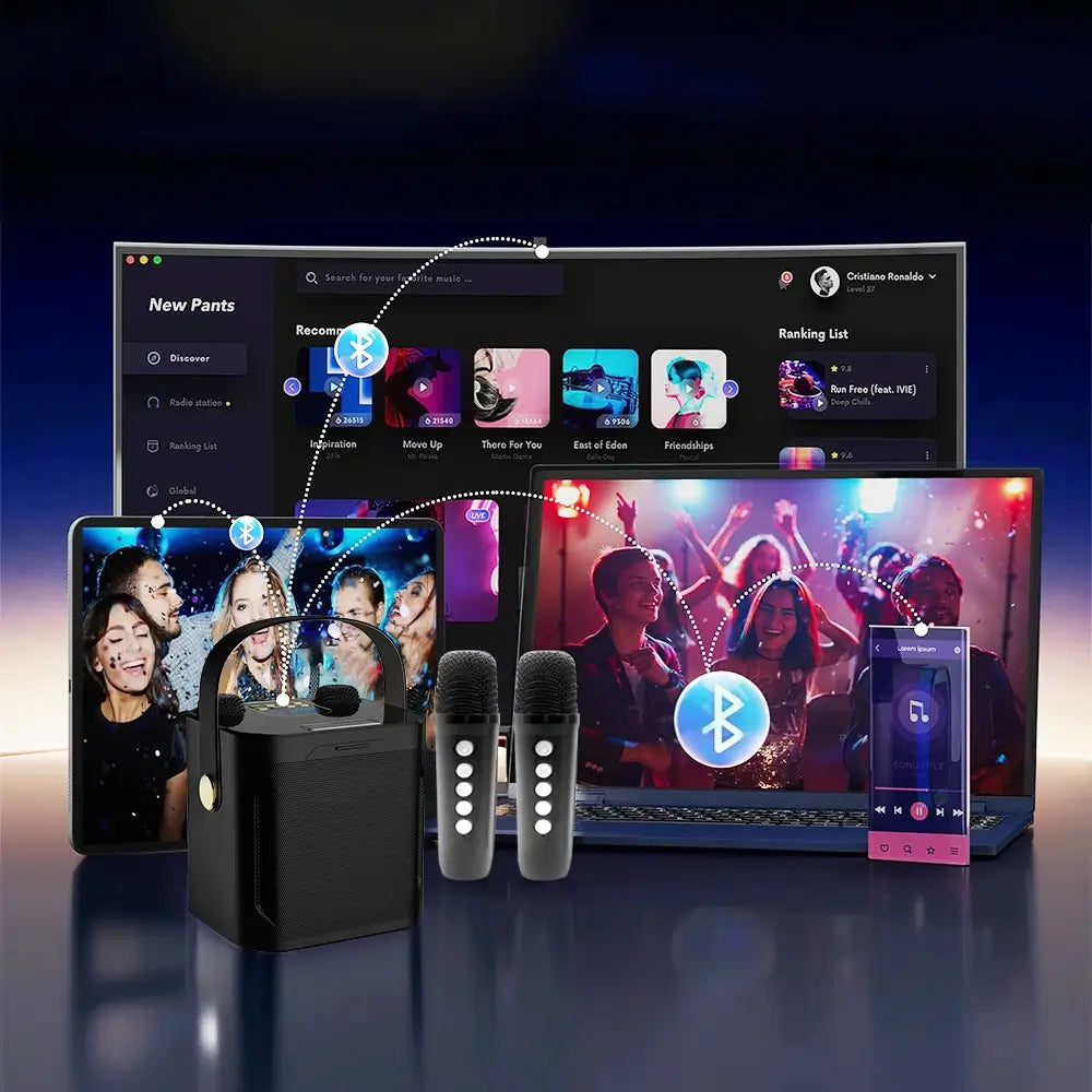 Vizuals Singstation Karaoke Machine for Kids & Adults