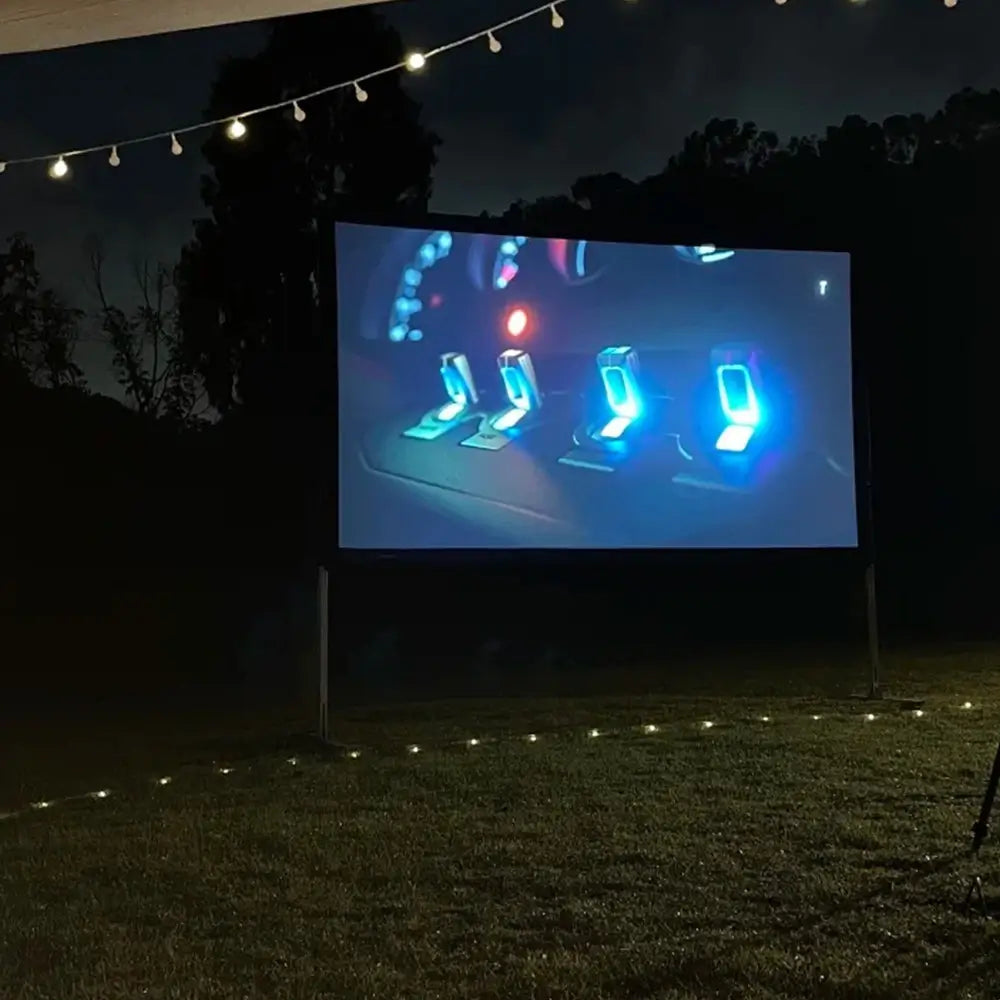 Vizuals 4k Projector Screen 100Inches - Portable Outdoor Projector Screen