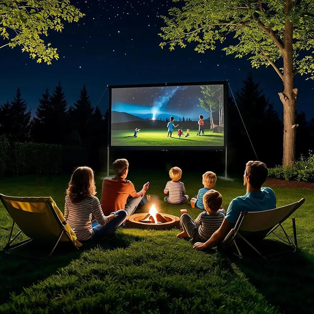 Vizuals 4k Projector Screen 100Inches - Portable Outdoor Projector Screen