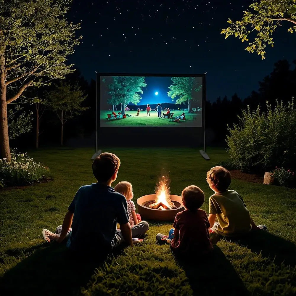 Vizuals 4k Projector Screen 100Inches - Portable Outdoor Projector Screen