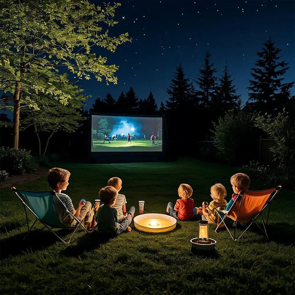 Vizuals 4k Projector Screen 100Inches - Portable Outdoor Projector Screen